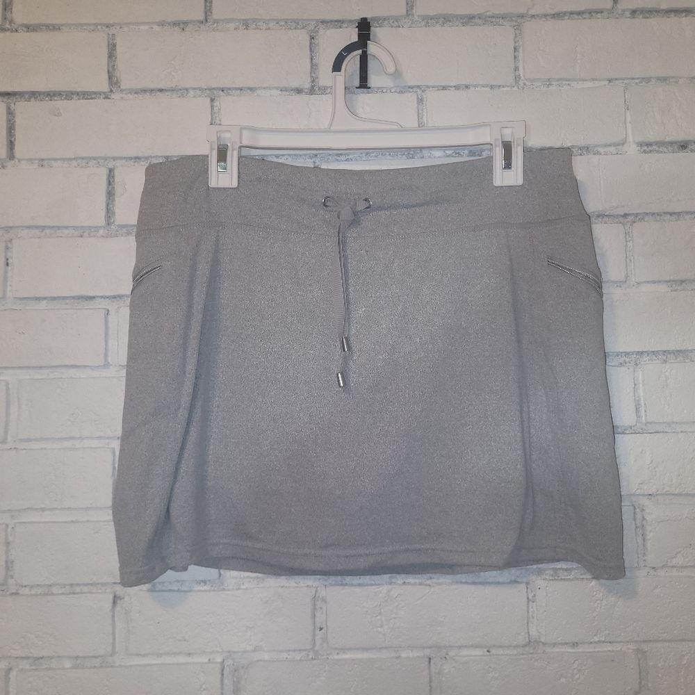 Kyodan Gray  Athletic Skort with Zip Pockets - Size L
